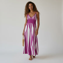 SaintGarnier™ | Aurora Striped Maxi Dress