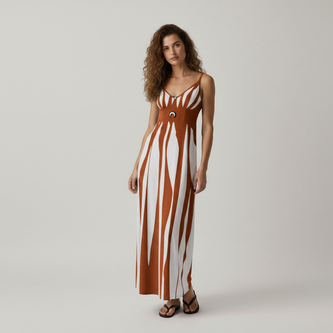 SaintGarnier™ | Aurora Striped Maxi Dress