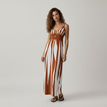 SaintGarnier™ | Aurora Striped Maxi Dress