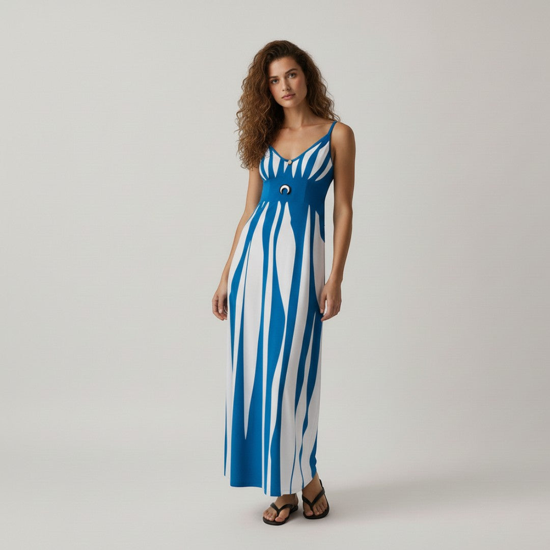 SaintGarnier™ | Aurora Striped Maxi Dress