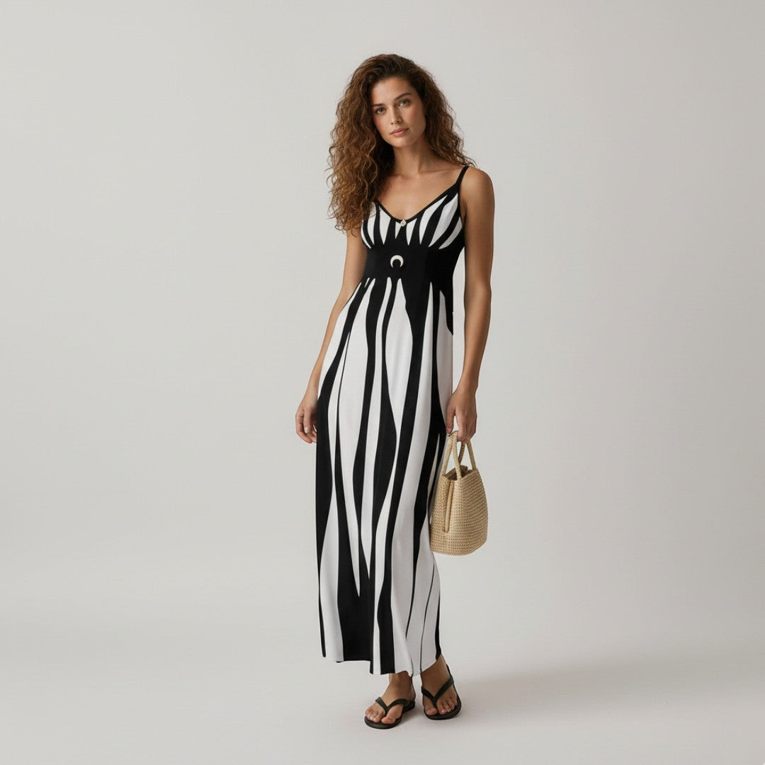 SaintGarnier™ | Aurora Striped Maxi Dress