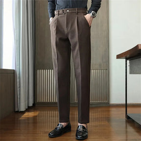 SaintGarnier™ | Belvoir Herringbone Wool Pants