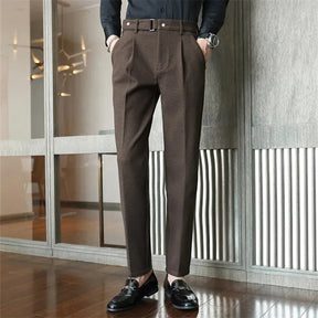 SaintGarnier™ | Belvoir Herringbone Wool Pants