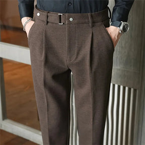 SaintGarnier™ | Belvoir Herringbone Wool Pants
