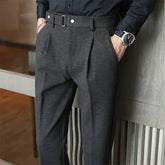 SaintGarnier™ | Belvoir Herringbone Wool Pants
