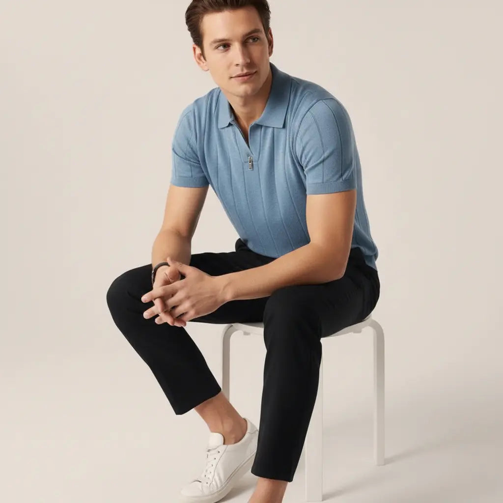 SaintGarnier™ | Benoît Cotton Polo – Premium Comfort & Timeless Elegance