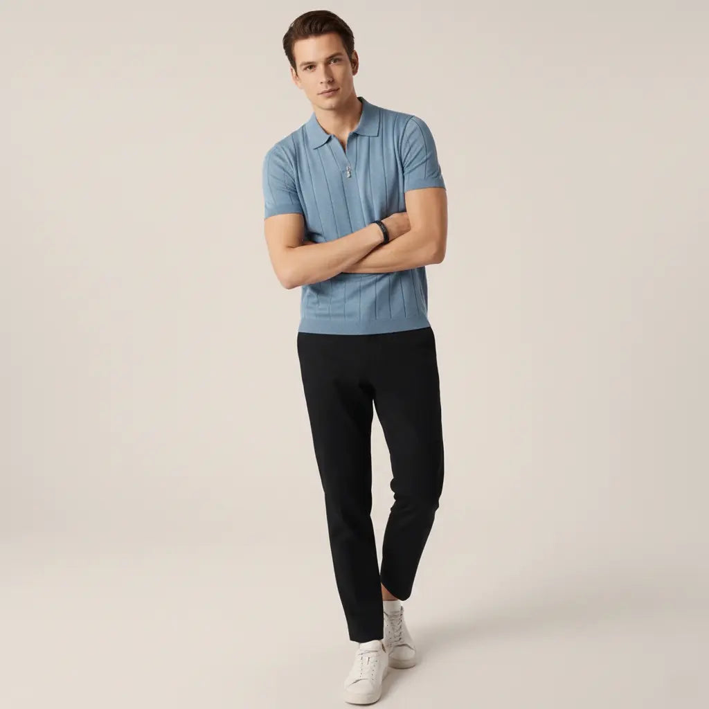 SaintGarnier™ | Benoît Cotton Polo – Premium Comfort & Timeless Elegance