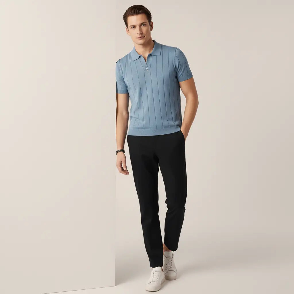 SaintGarnier™ | Benoît Cotton Polo – Premium Comfort & Timeless Elegance