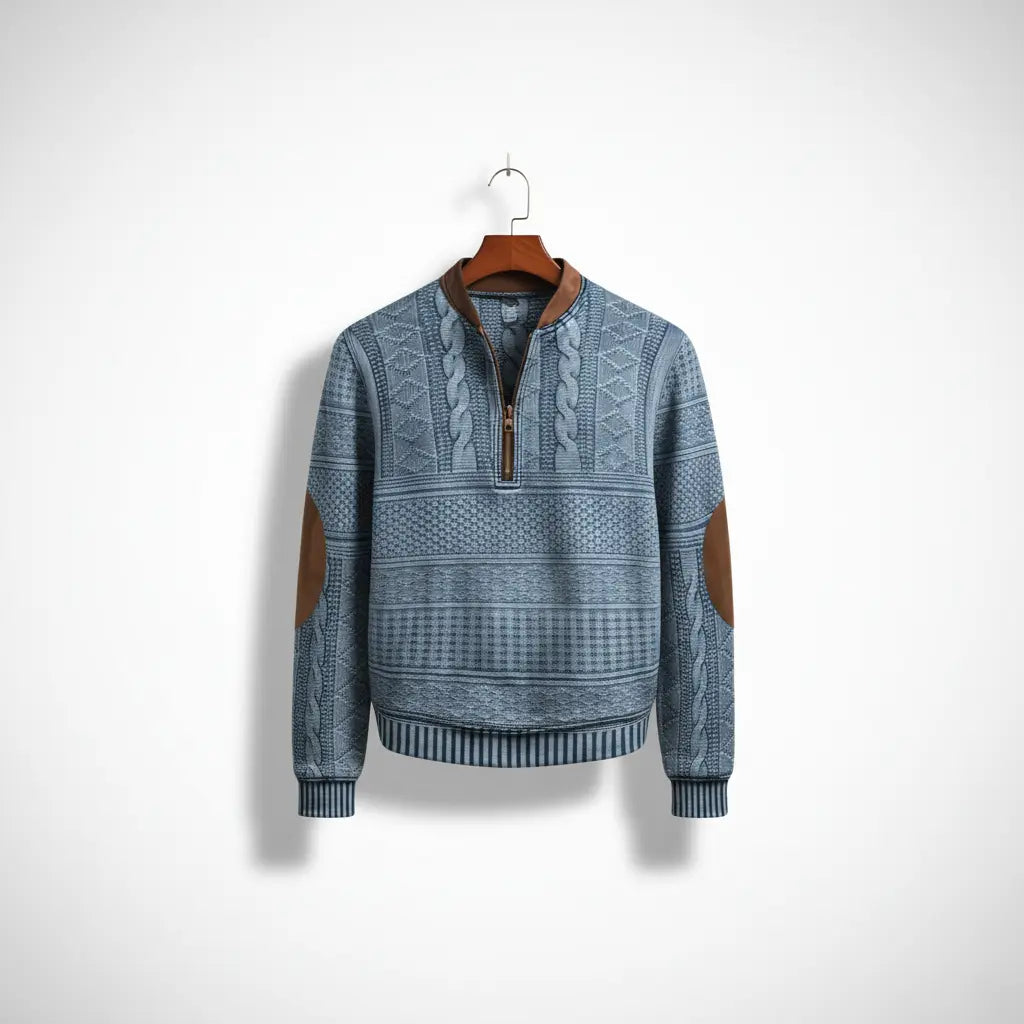 SaintGarnier™ | Bertrand Half-Zip Knit