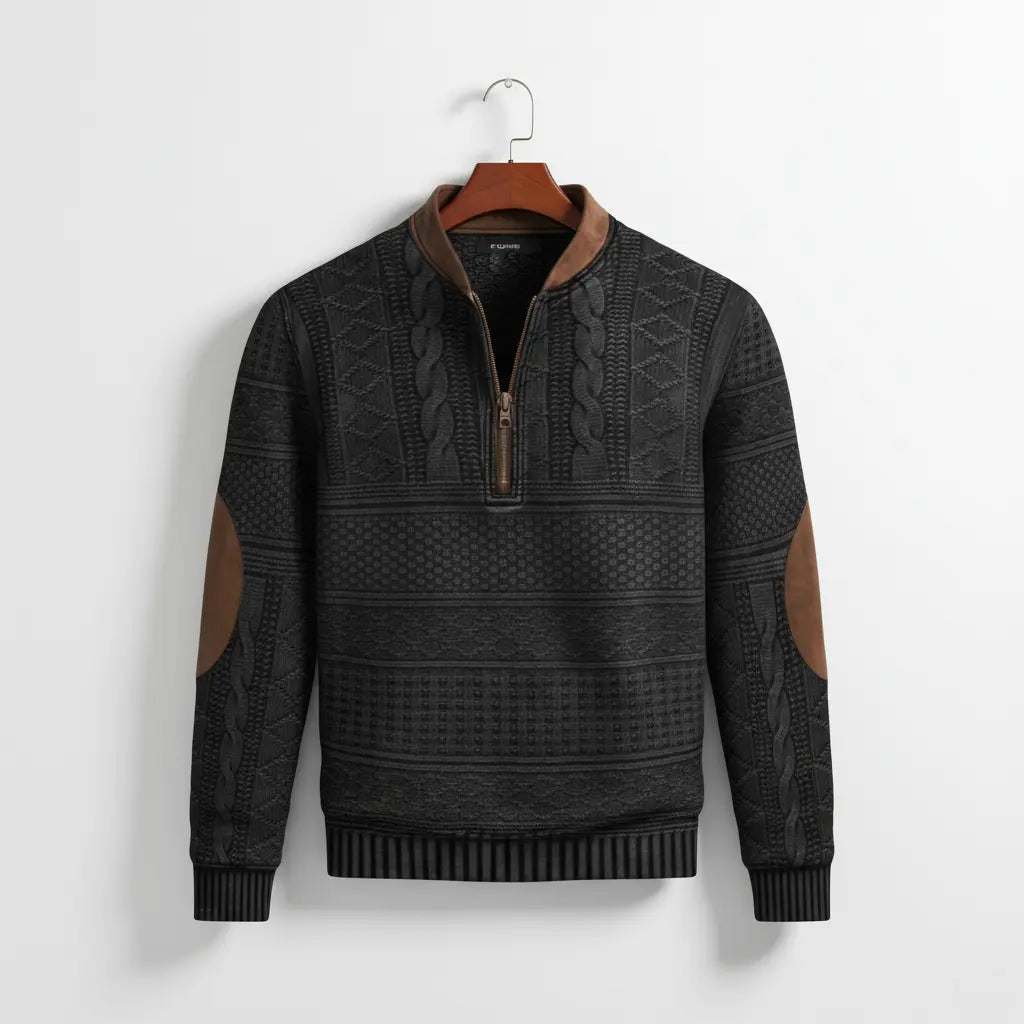 SaintGarnier™ | Bertrand Half-Zip Knit