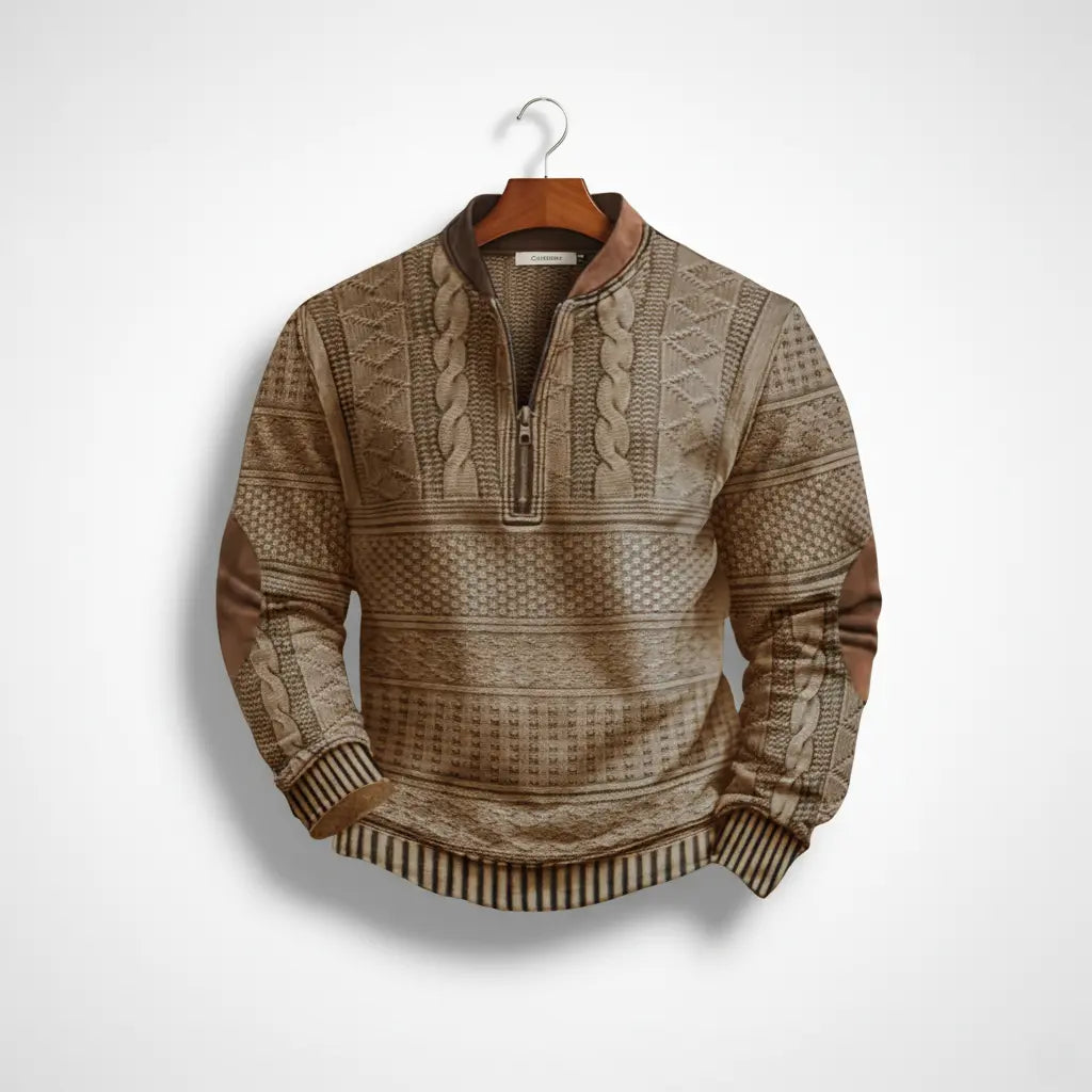 SaintGarnier™ | Bertrand Half-Zip Knit