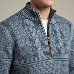 SaintGarnier™ | Bertrand Half-Zip Knit