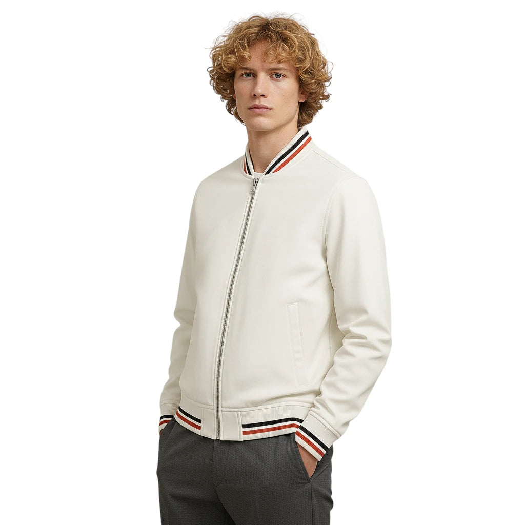 SaintGarnier™ | Bomber Varsity Élégant