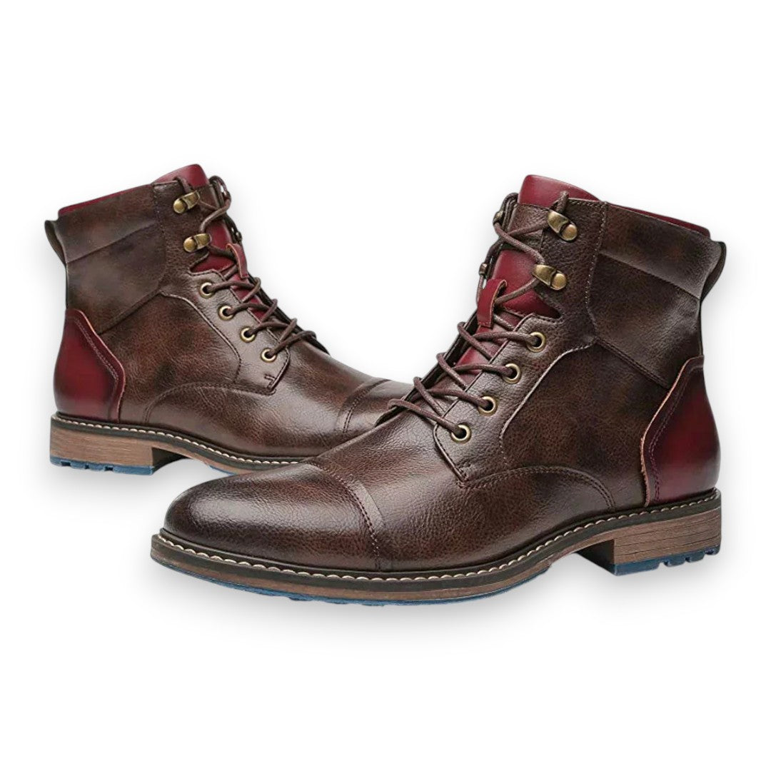 SaintGarnier™ | Men’s Brogue Leather Boots