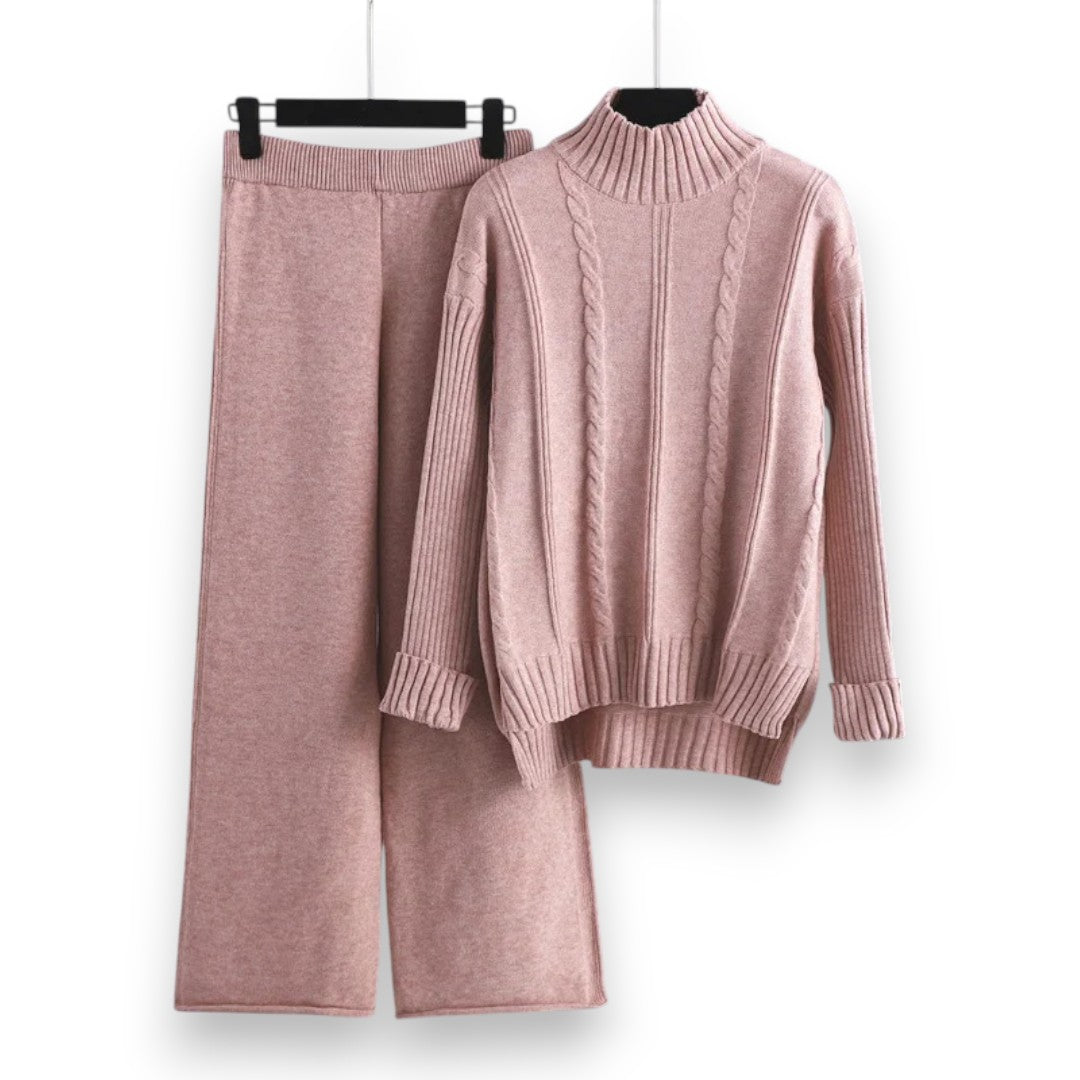 SaintGarnier™ | Cable Knit Lounge Set – Effortless Chic