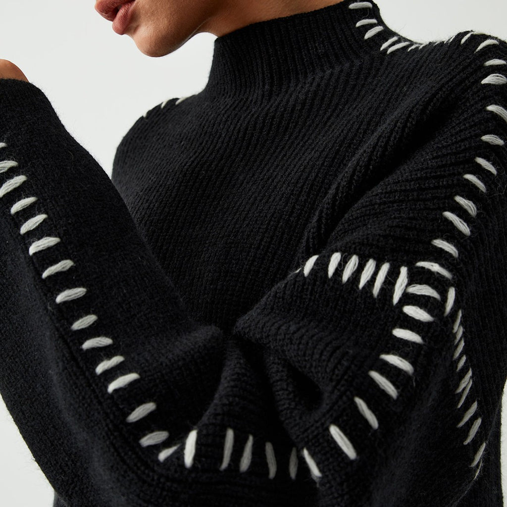 SaintGarnier™ | Camille Cut-Out Knit Sweater