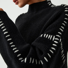 SaintGarnier™ | Camille Cut-Out Knit Sweater
