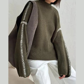 SaintGarnier™ | Camille Cut-Out Knit Sweater