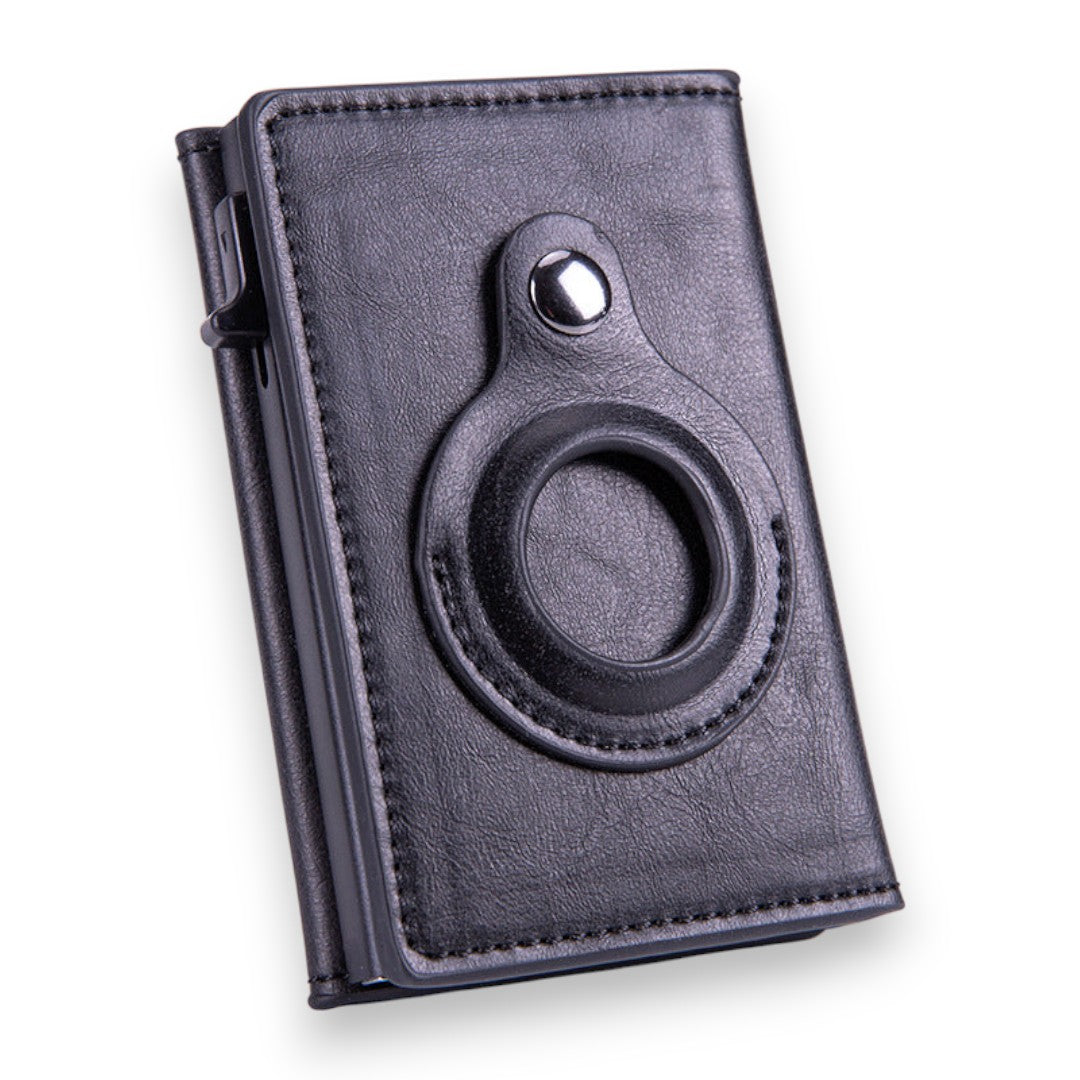 SaintGarnier™ | CardShield RFID Wallet – Slim & AirTag-Ready