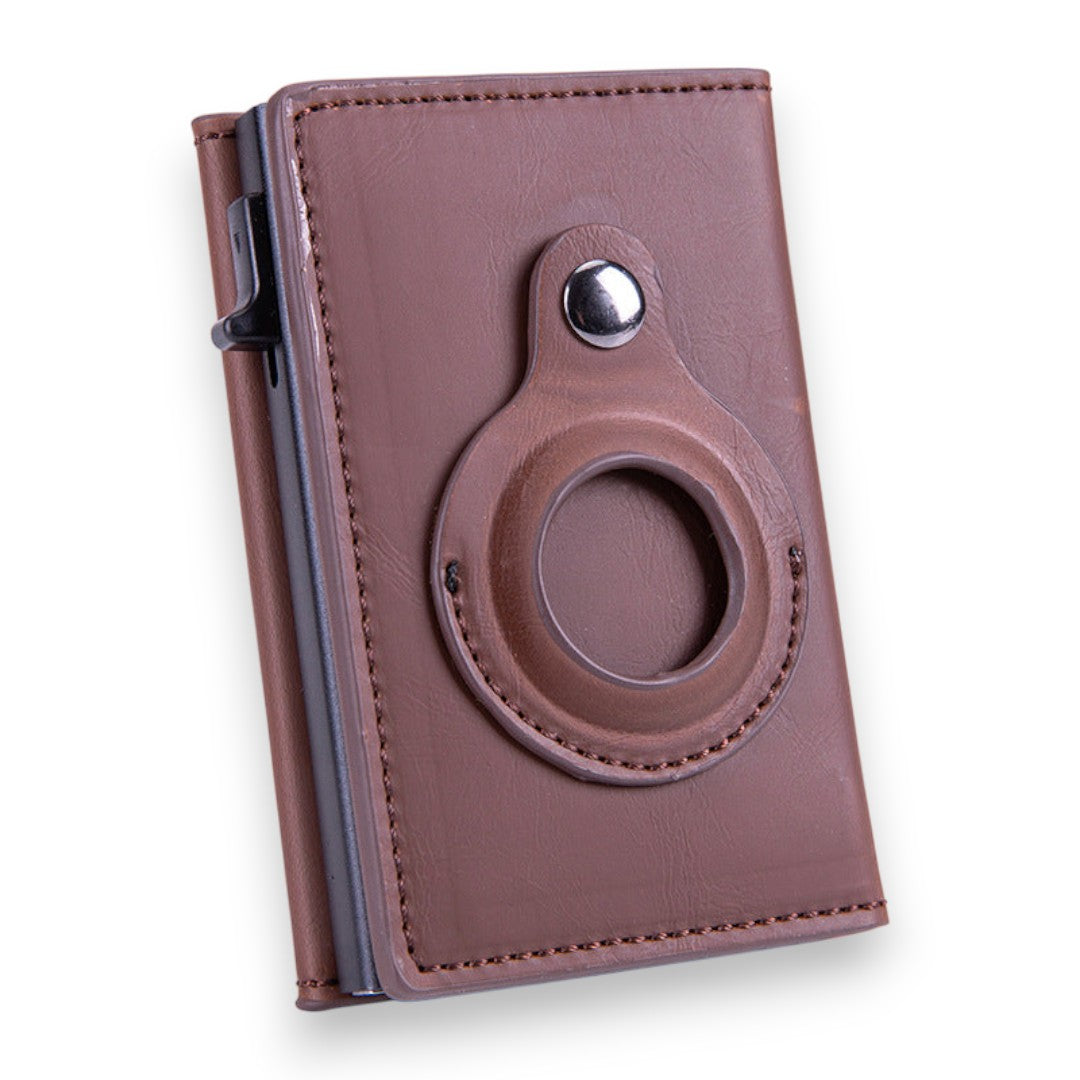 SaintGarnier™ | CardShield RFID Wallet – Slim & AirTag-Ready