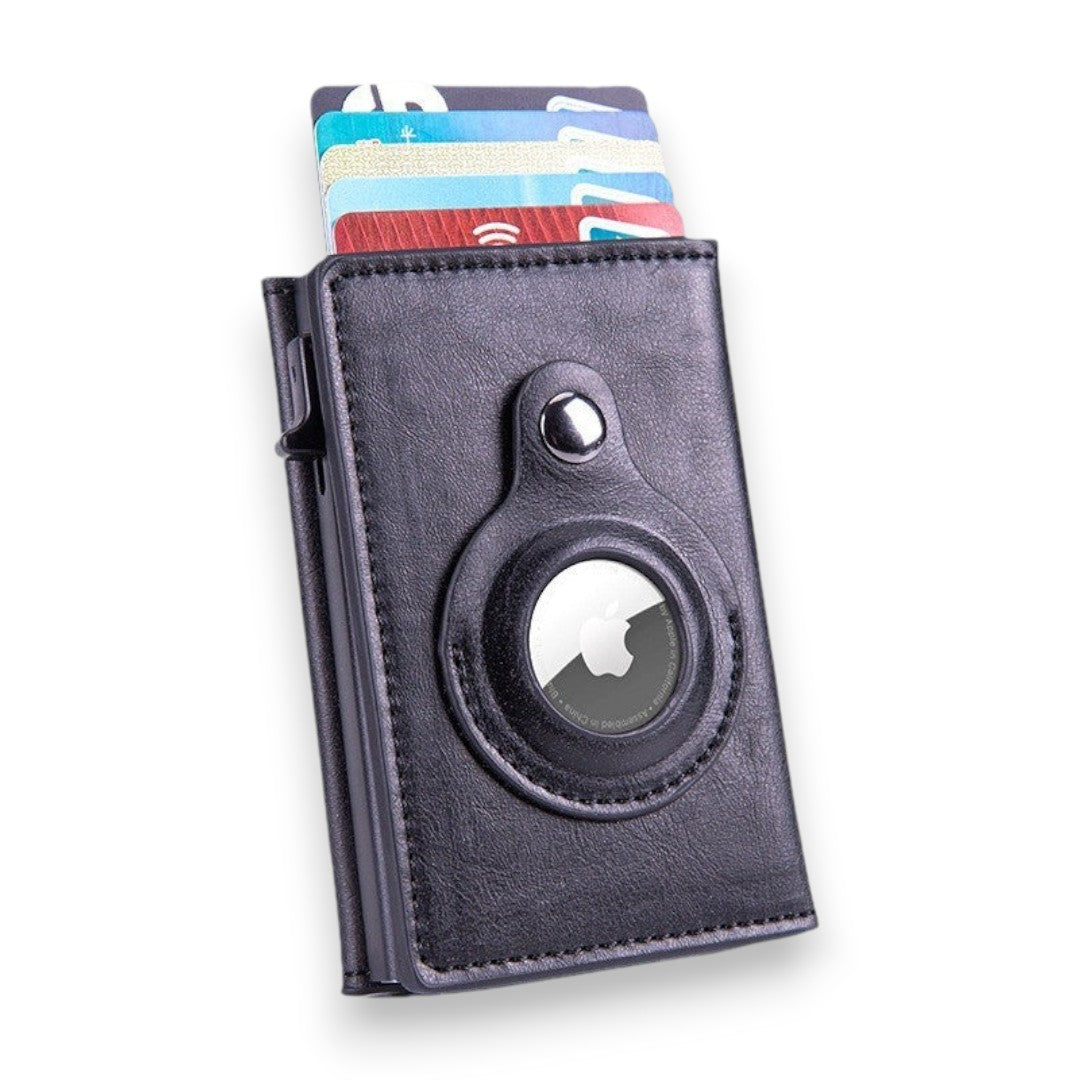 SaintGarnier™ | CardShield RFID Wallet – Slim & AirTag-Ready