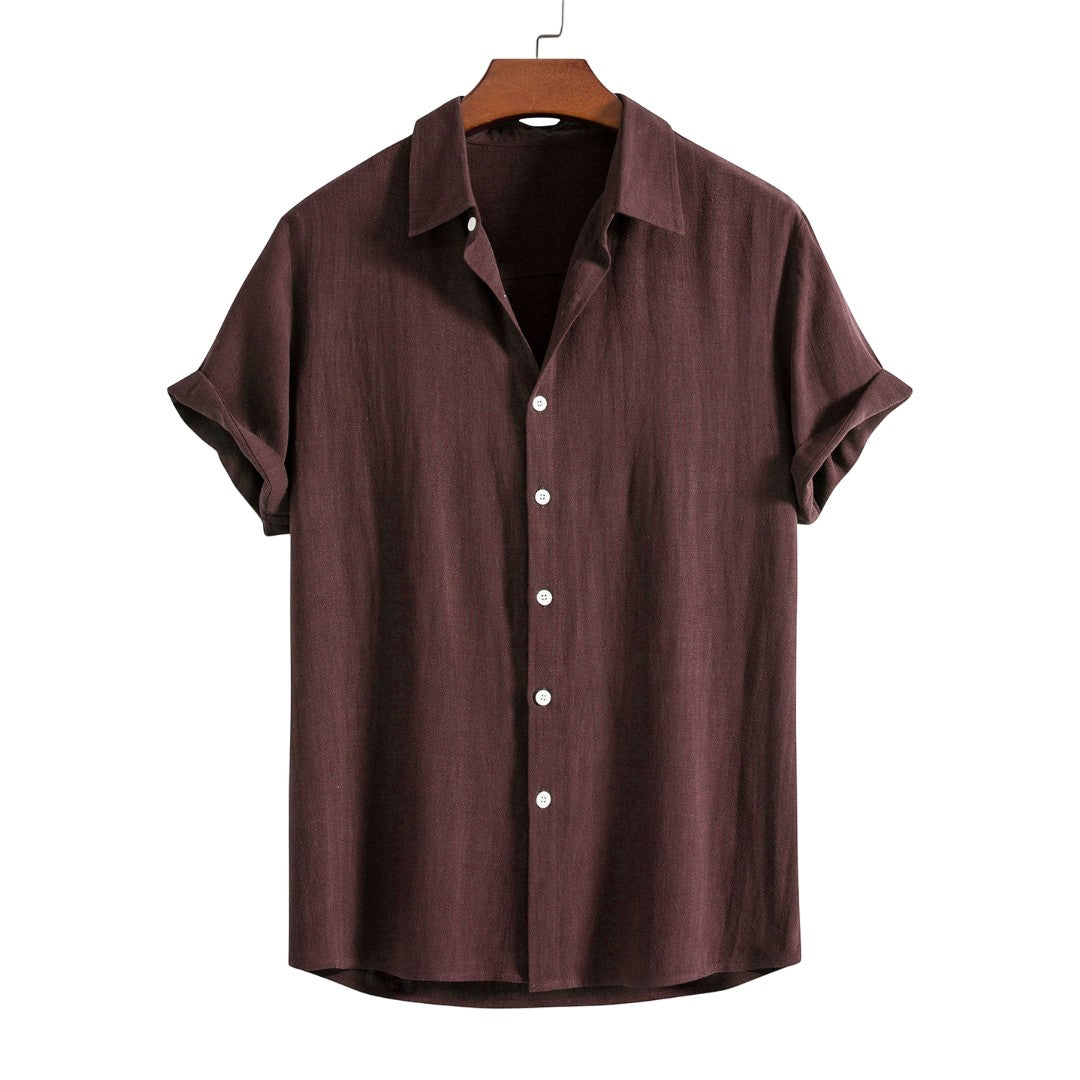 SaintGarnier™ | Classic Tone Summer Set – Short-Sleeve Shirt & Pants