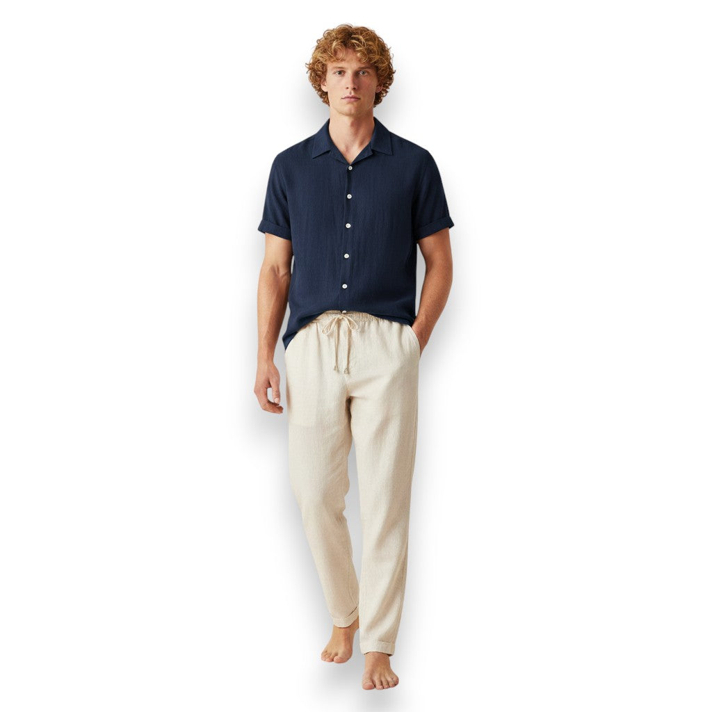 SaintGarnier™ | Classic Tone Summer Set – Short-Sleeve Shirt & Pants