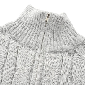 SaintGarnier™ Clément Half-Zip Knit | Premium Cotton Sweater