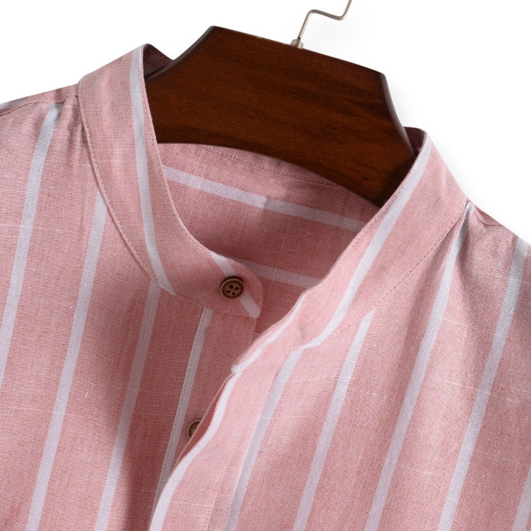 SaintGarnier™ | Coastal Stripes Summer Set – Relaxed Shirt & Pants