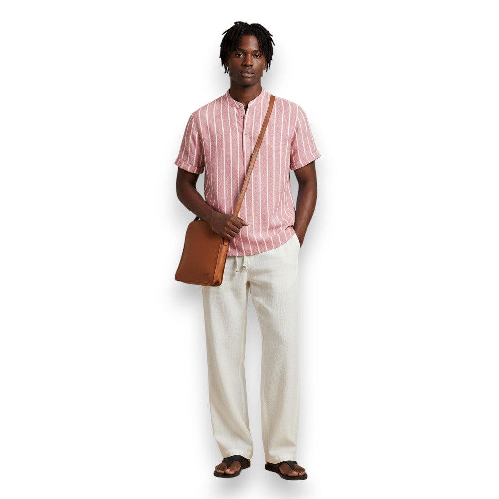 SaintGarnier™ | Coastal Stripes Summer Set – Relaxed Shirt & Pants