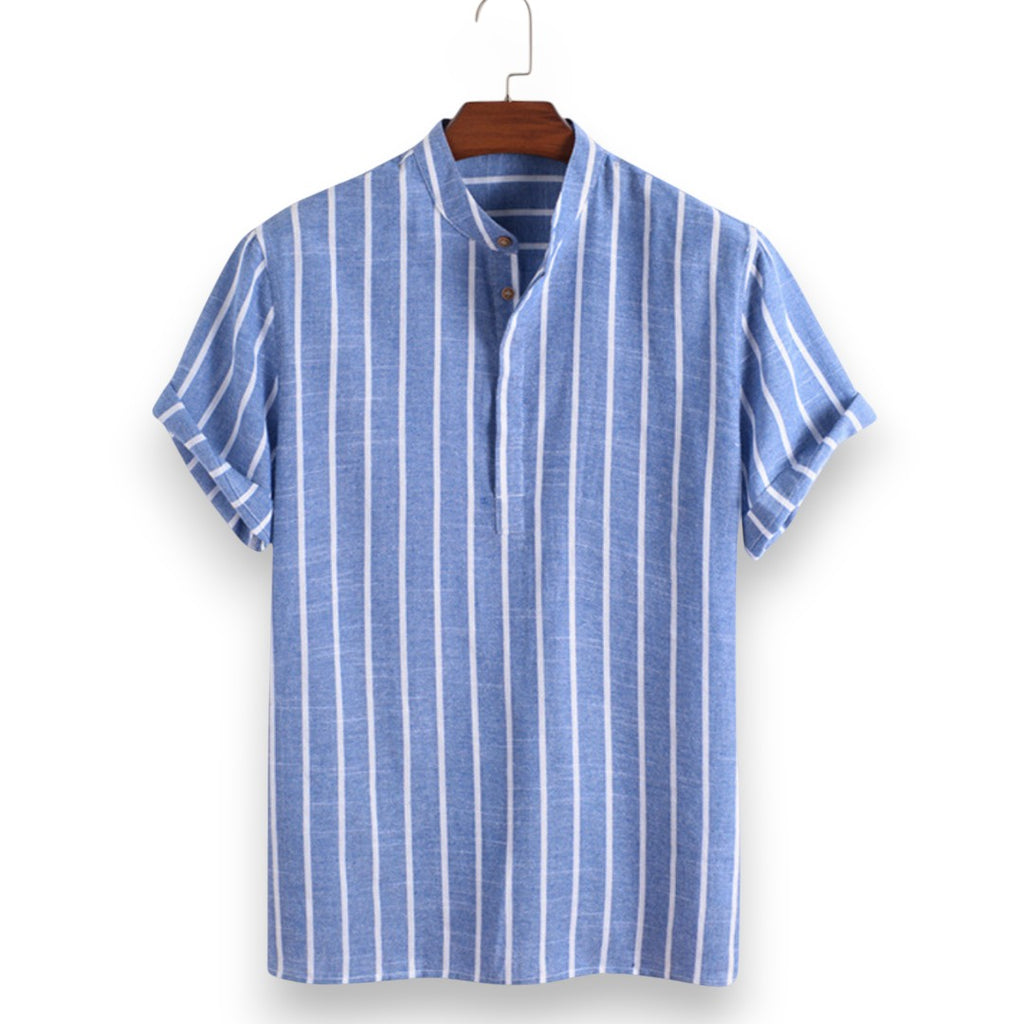 SaintGarnier™ | Coastal Stripes Summer Set – Relaxed Shirt & Pants