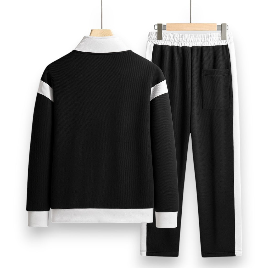 SaintGarnier™ | Contrast Mesh Set – Zip Jacket & Joggers