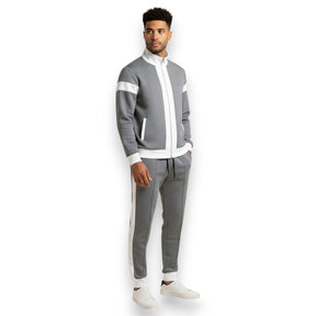 SaintGarnier™ | Contrast Mesh Set – Zip Jacket & Joggers