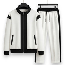 SaintGarnier™ | Contrast Mesh Set – Zip Jacket & Joggers