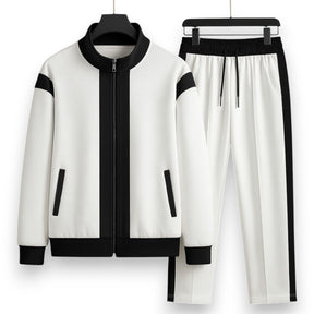 SaintGarnier™ | Contrast Mesh Set – Zip Jacket & Joggers