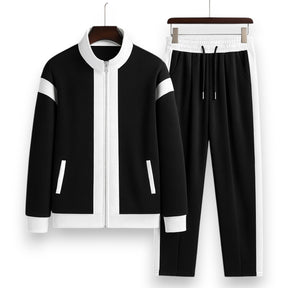 SaintGarnier™ | Contrast Mesh Set – Zip Jacket & Joggers