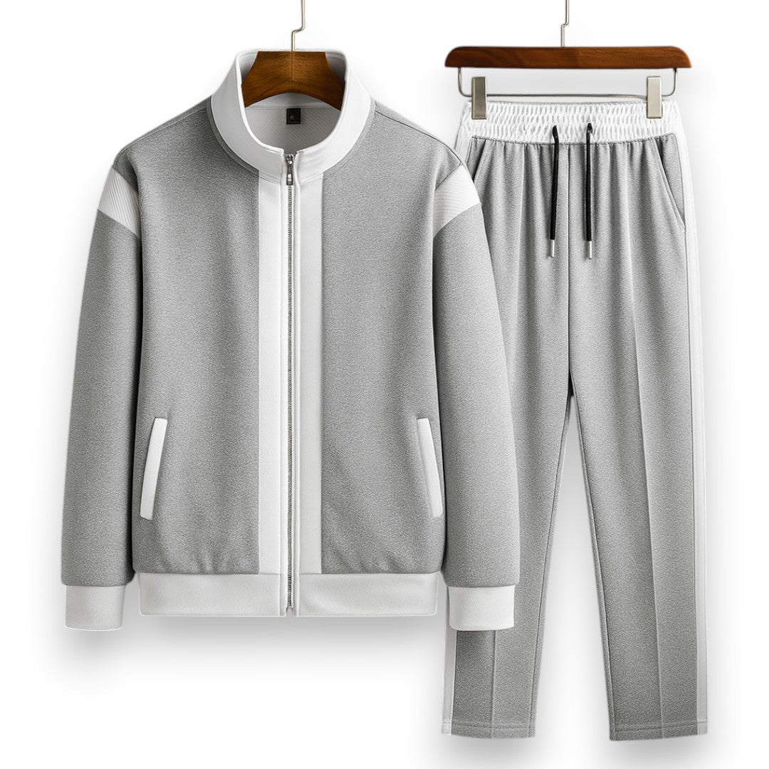 SaintGarnier™ | Contrast Mesh Set – Zip Jacket & Joggers