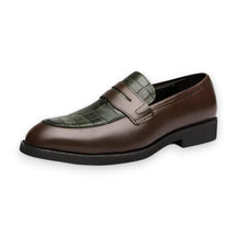 SaintGarnier™ | Delcourt Loafers – Croc-Embossed Leather Elegance