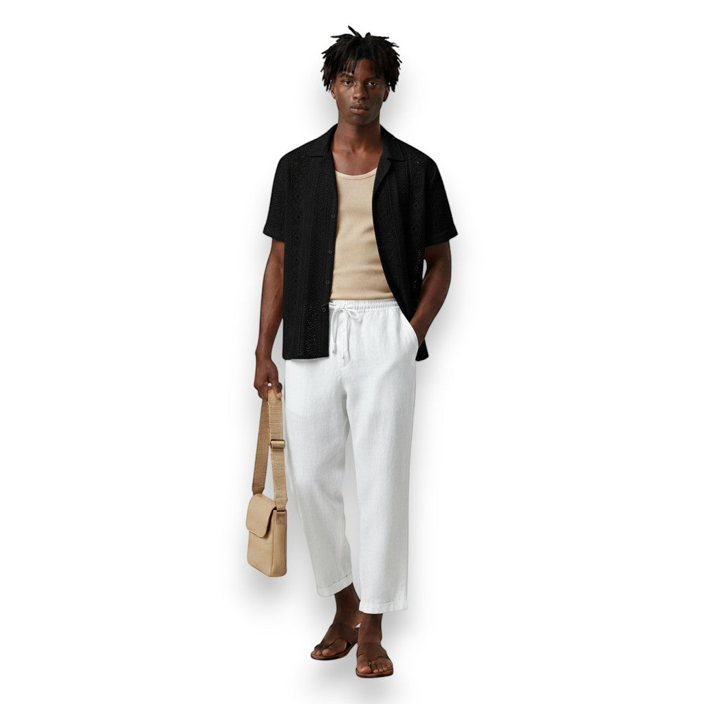 SaintGarnier™ | Earth Tone Summer Set – Relaxed Shirt & Pants