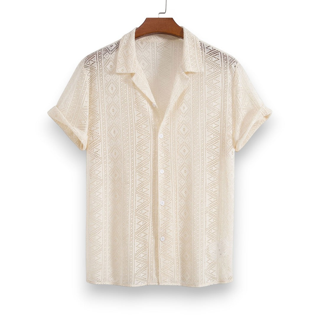 SaintGarnier™ | Earth Tone Summer Set – Relaxed Shirt & Pants