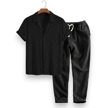 SaintGarnier™ | Earth Tone Summer Set – Relaxed Shirt & Pants