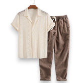 SaintGarnier™ | Earth Tone Summer Set – Relaxed Shirt & Pants