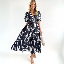 SaintGarnier™ | Elara Summer Bloom Maxi Dres