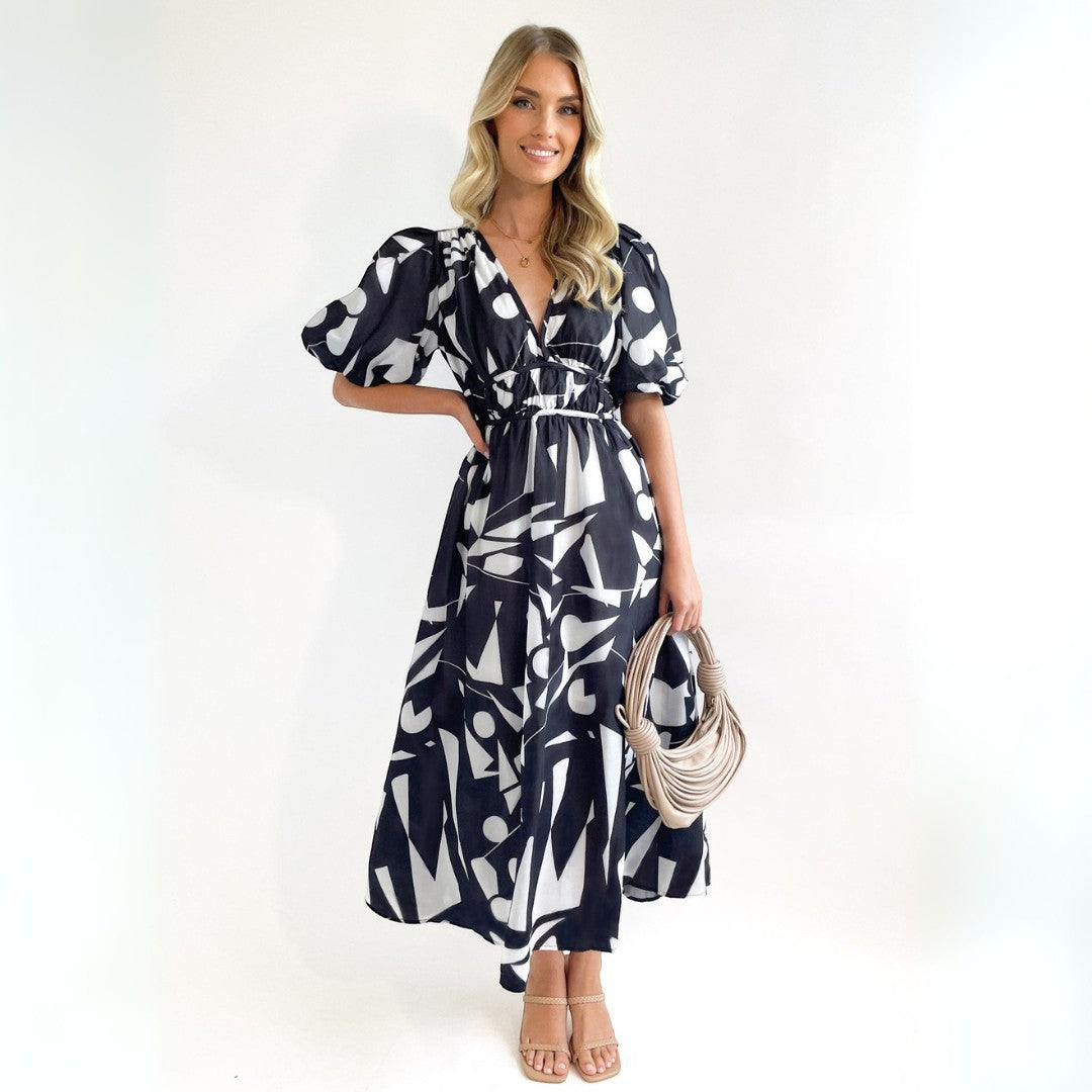 SaintGarnier™ | Elara Summer Bloom Maxi Dres