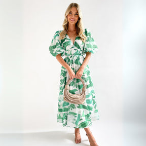 SaintGarnier™ | Elara Summer Bloom Maxi Dres