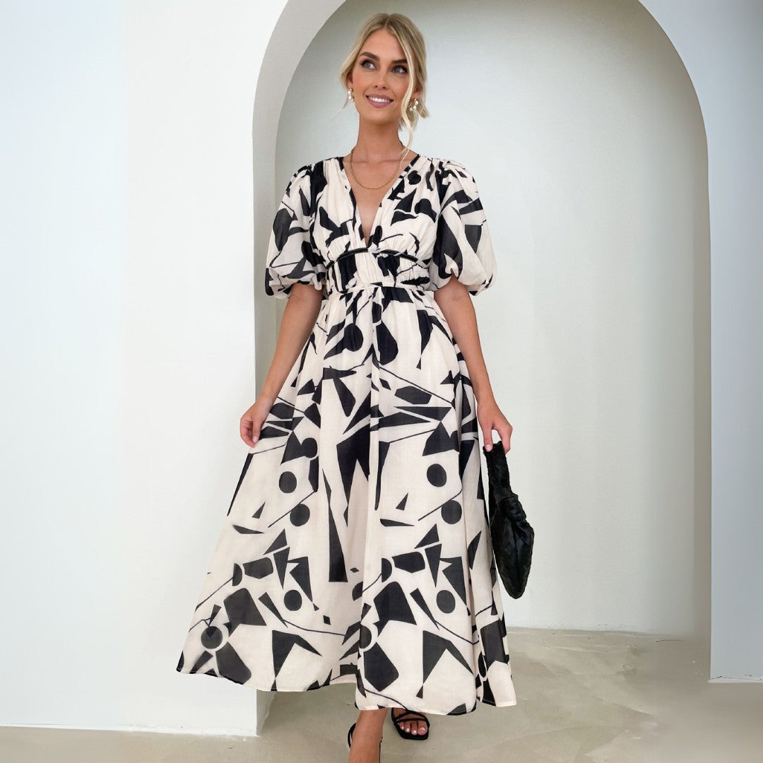 SaintGarnier™ | Elara Summer Bloom Maxi Dres