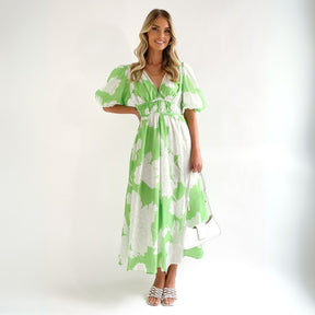 SaintGarnier™ | Elara Summer Bloom Maxi Dres