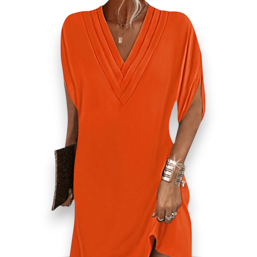 SaintGarnier™ | Élise V-Neck Dress