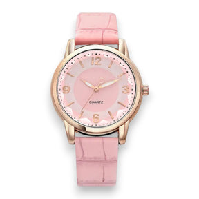 SaintGarnier™  Élise Leather Strap Quartz Watch