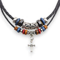 SaintGarnier™ | Ethnic Beaded Cross Necklace – Culture & Faith